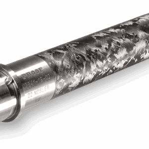 22 Nosler rifle barrel with carbon fiber wrap