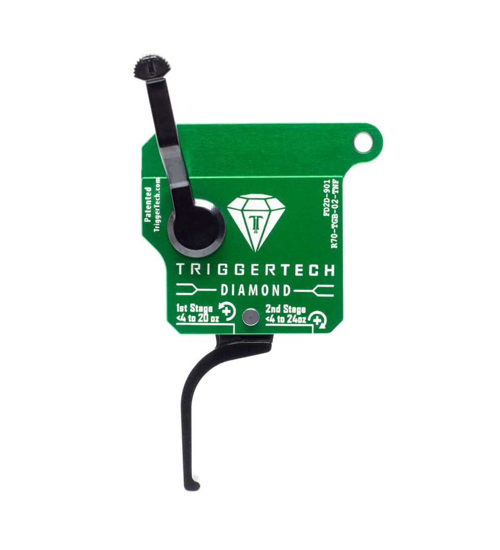 Green TriggerTech Diamond rifle trigger mechanism