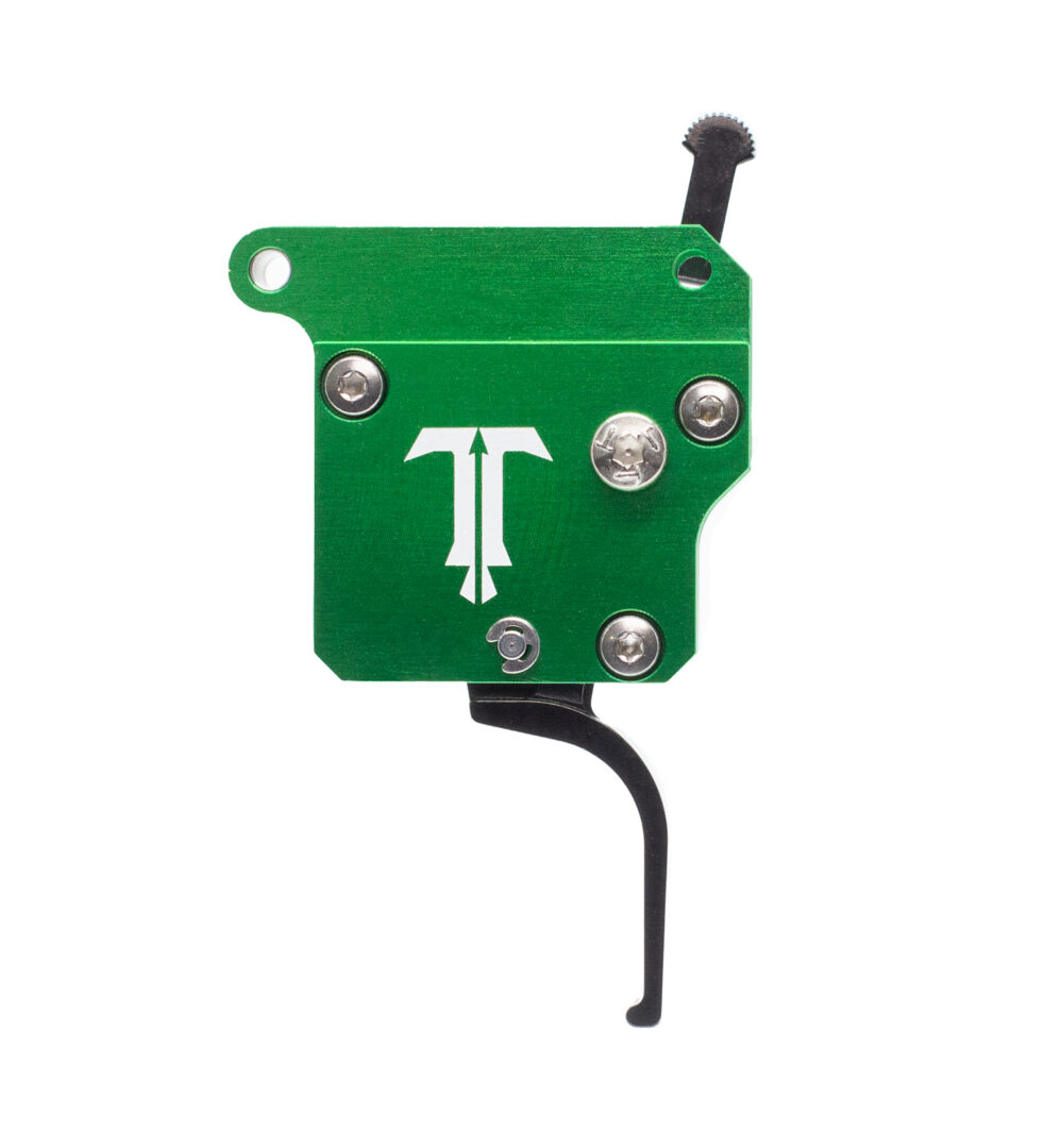 Green trigger assembly with black lever